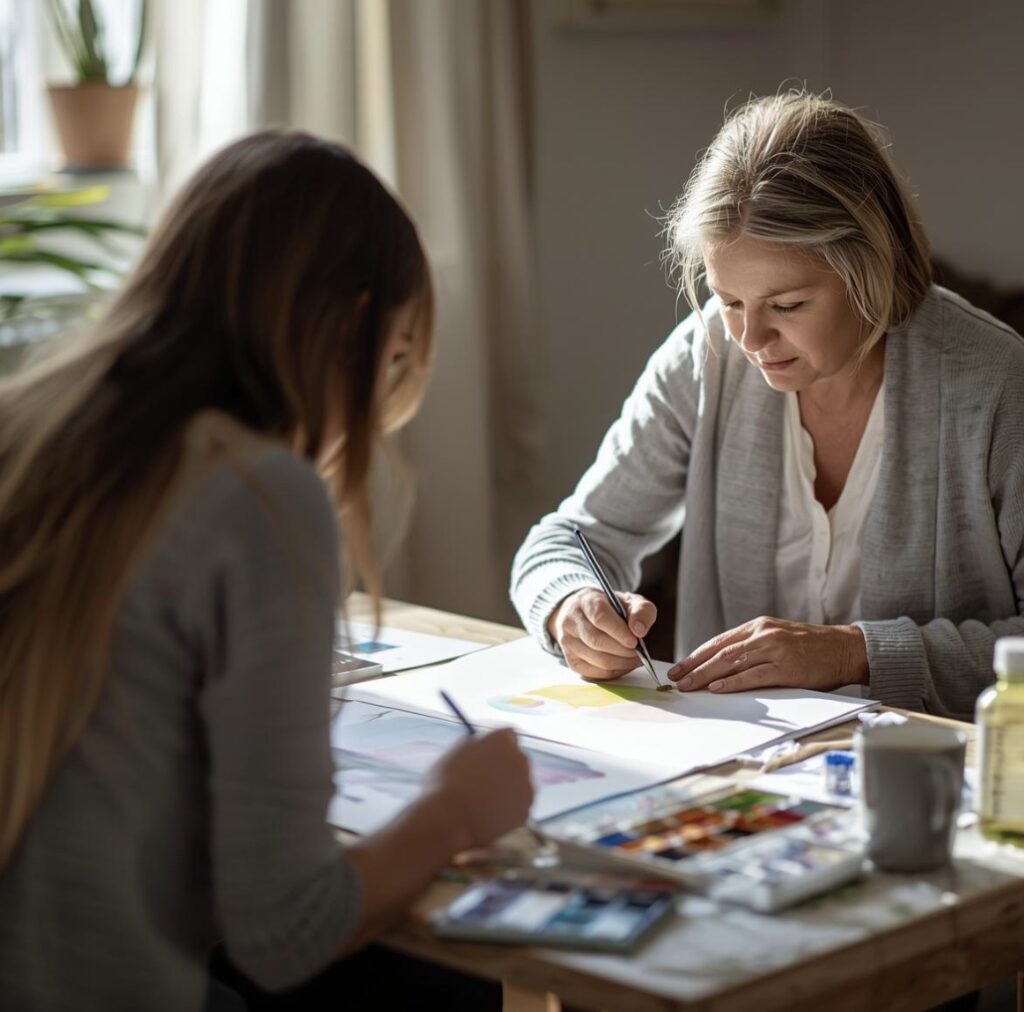 art therapy session in nj