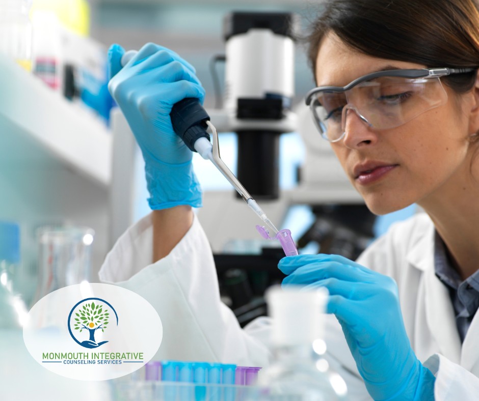 doctor in a lab doing testing