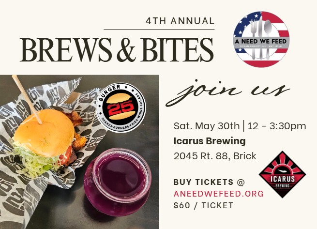 brews and bites event flyer