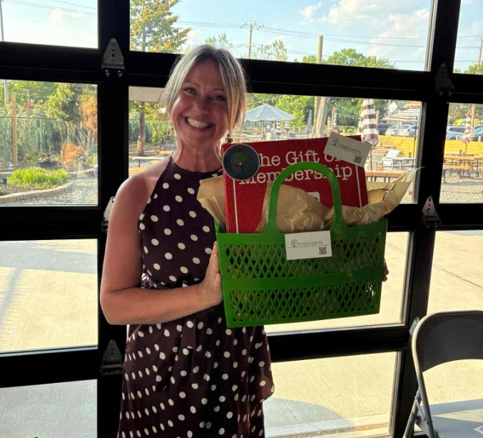 MICS gift basket at Brick Buy Brick expo
